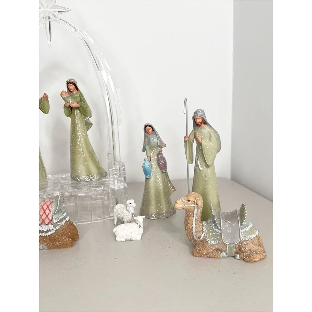 Hawthorne Village The Heavenly Blessings Christmas Tree Nativity With Crèche